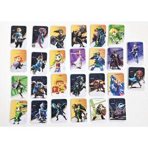 PEIFAM 26 Pack Collectible Mini Game Cards for Switch/Switch Wii U Zelda W/Case